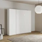 Queen-Size-Bett mit vertikalem Klappbett und Säule - Magiccompare Viadurini