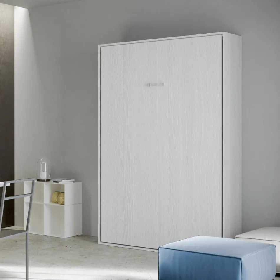 Queen-Size-Bett mit vertikalem Klappbett in verschiedenen Ausführungen - Magiccompare Viadurini