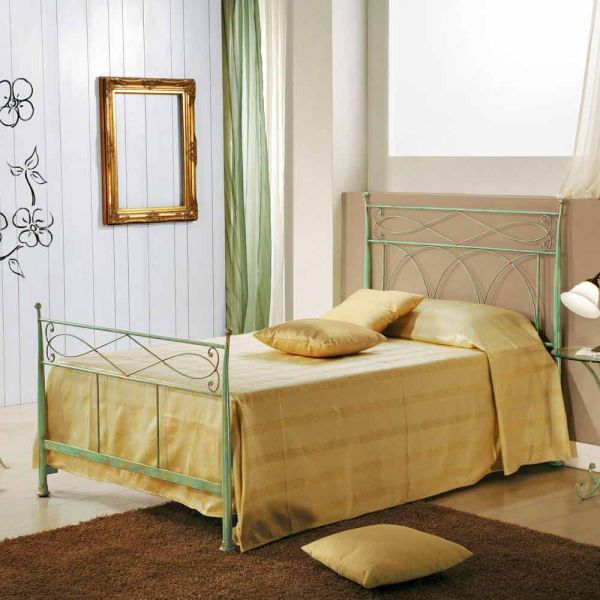 Bett 120x190 aus schmiedeeisen handgefertigt gabriella
