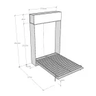 Vertikales Klappbett mit Wandelement - Magiccompare Viadurini