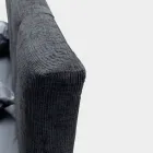 Doppelbett 160x190 mit vertikalen geprägten Kordeln - Maske Viadurini