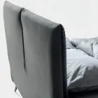 Doppelbett 160x190 mit kissenförmiger Polsterung - Brezze Viadurini