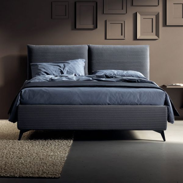 Doppelbett 160x190 mit kissenförmiger polsterung - brezze