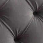 Doppelbett 160x190 mit hohem und gestepptem Kopfteil Made in Italy - Sallie Viadurini