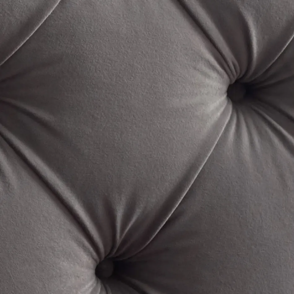 Doppelbett 160x190 mit hohem und gestepptem Kopfteil Made in Italy - Sallie Viadurini