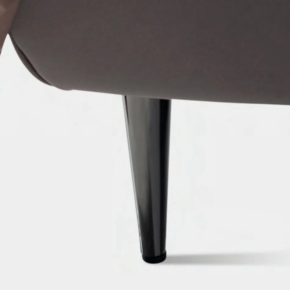 Doppelbett 160x190 mit hohem und gestepptem Kopfteil Made in Italy - Sallie Viadurini