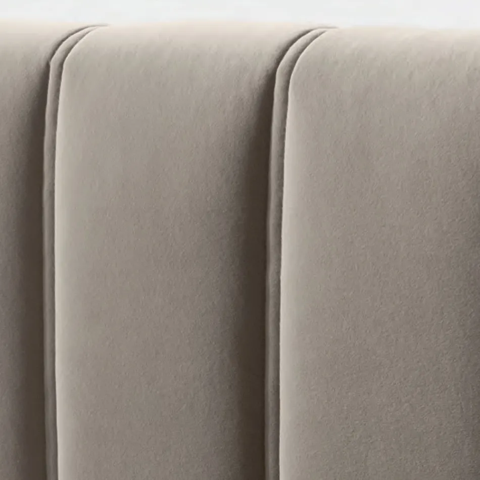 Doppelbett 160x190 mit Steppung mit breiten vertikalen Streifen - Magan Viadurini