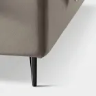 Doppelbett 160x190 mit Steppung mit breiten vertikalen Streifen - Magan Viadurini