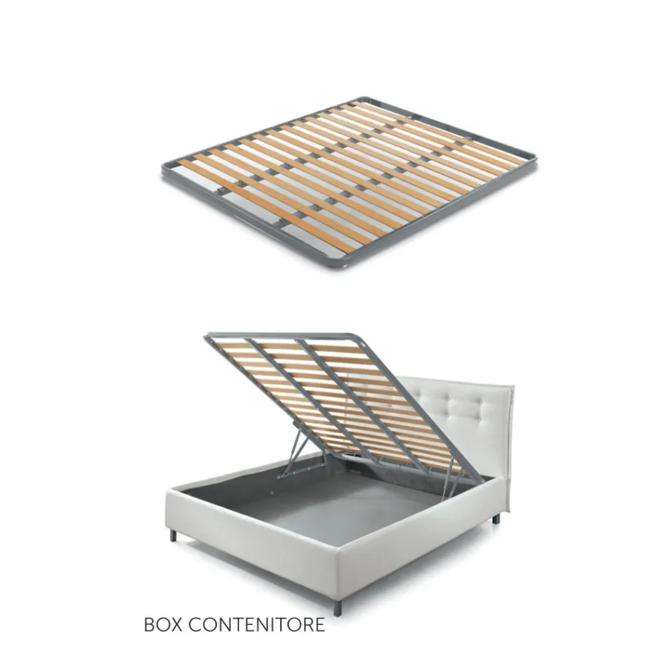 Doppelbett 160x190 mit Steppung aus Querbögen - Sonnenblume Viadurini