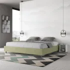 Doppelbett 180 x 200 cm, bezogen mit Mikrofaser, hergestellt in Italien - Athlete Viadurini