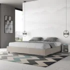 Doppelbett 200x200 cm, bezogen mit Mikrofaser, hergestellt in Italien - Athlete Viadurini