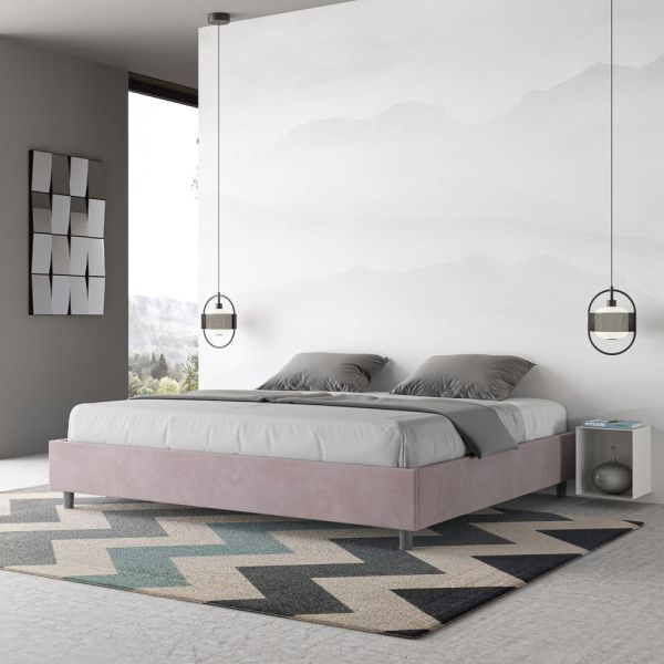 Doppelbett 200x200 cm, bezogen mit mikrofaser, hergestellt in italien - athlete