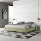 Doppelbett 200x200 cm, bezogen mit Mikrofaser, hergestellt in Italien - Athlete Viadurini