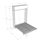 Vertikales Klappbett für Doppelbett mit Wandeinheit - Magiccompare Viadurini