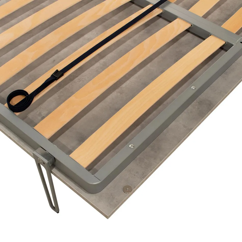 Vertikales Klappbett für Doppelbetten in verschiedenen Ausführungen - Magiccompare Viadurini