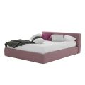 Niedriges Doppelbett mit Box aus Stoff oder Kunstleder Made in Italy - Soraia