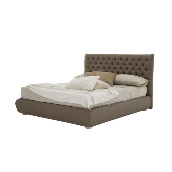 Klassisches doppelbett mit box aus stoff oder kunstleder made in italy - libanon