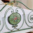 Klassisches Doppelbett mit schmiedeeisernen Dekoration Rachael Viadurini
