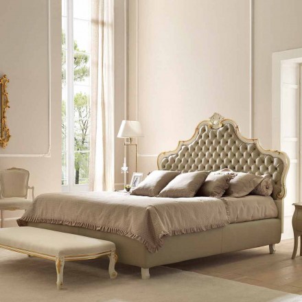 Klassisches Doppelbett, ohne Stauraum, Chantal von Bolzan Viadurini