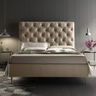 Doppelbett mit Bettwäschegarnitur aus Baumwolle Made in Italy - Sallie Viadurini