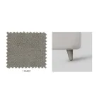 Doppelbett mit optionalem Stauraum und Füßen, hergestellt in Italien – Birba Viadurini