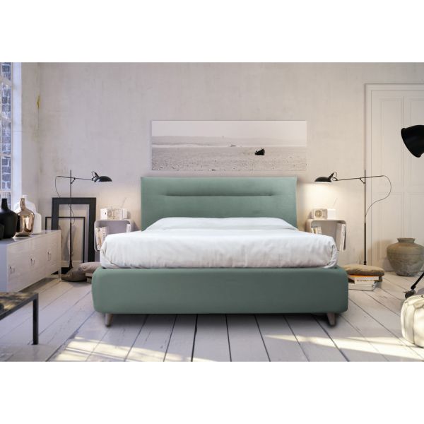 Doppelbett mit optionalem stauraum, hergestellt in italien – ciccio