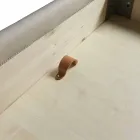 Doppelbett mit Behälter aus Selene Bolzan Stoff Viadurini