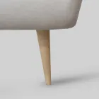 Doppelbett mit gepolstertem Bettrahmen aus Made in Italy-Stoff – Rolly Viadurini