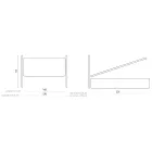 Doppelbett mit gepolstertem Bettrahmen aus Made in Italy-Stoff – Rolly Viadurini