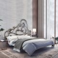 Doppelbett mit Bettrahmen aus Eisen, hergestellt in Italien – Pongo