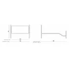 Doppelbett mit passendem Corten-Fußteil – Peter Viadurini