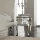 Doppelbett mit passendem Fußteil, Matratze und 2 Nachttischen – Nebbia Viadurini