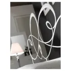 Doppelbett mit passendem Fußteil, Matratze und 2 Nachttischen – Nebbia Viadurini