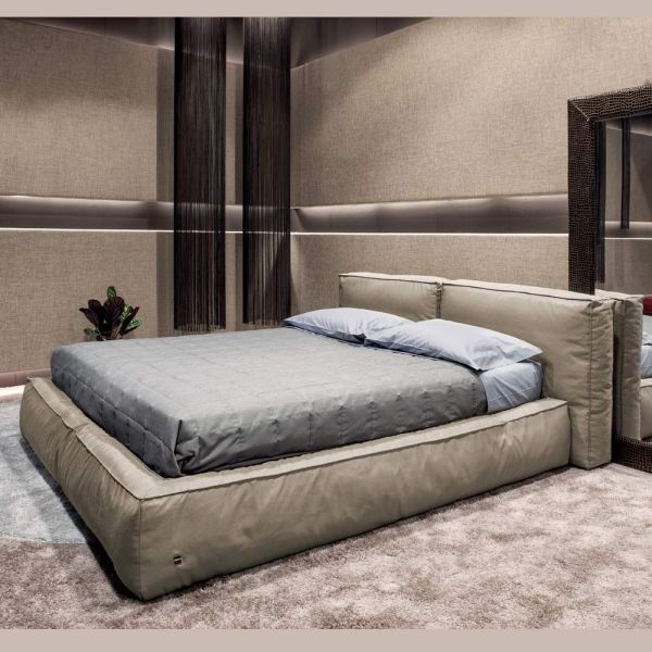 Doppelbett mit optionalem lattenrost und stauraumelement made in italy - ribelle
