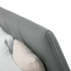 Luxuriöses Design-Doppelbett aus Öko-Leder oder Stoff, hergestellt in Italien – Generus Viadurini
