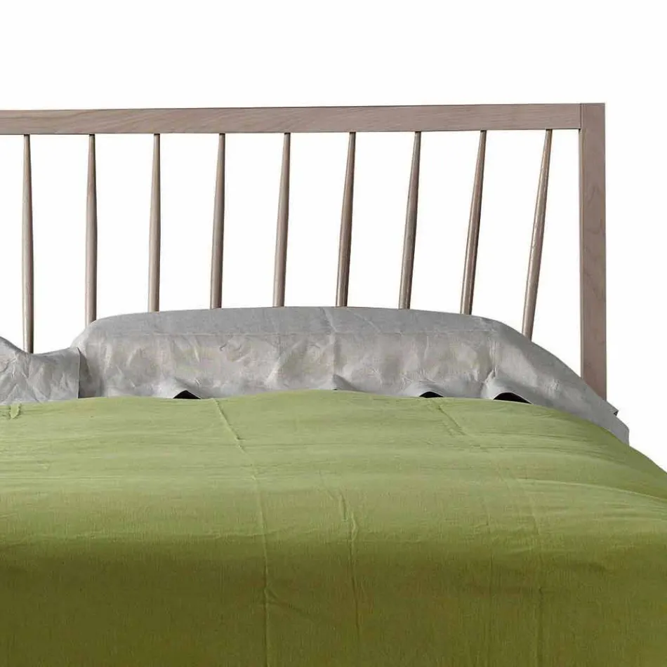 Design Doppelbett 160x200cm mit massiver Basis aus Alain-Nussbaum Viadurini