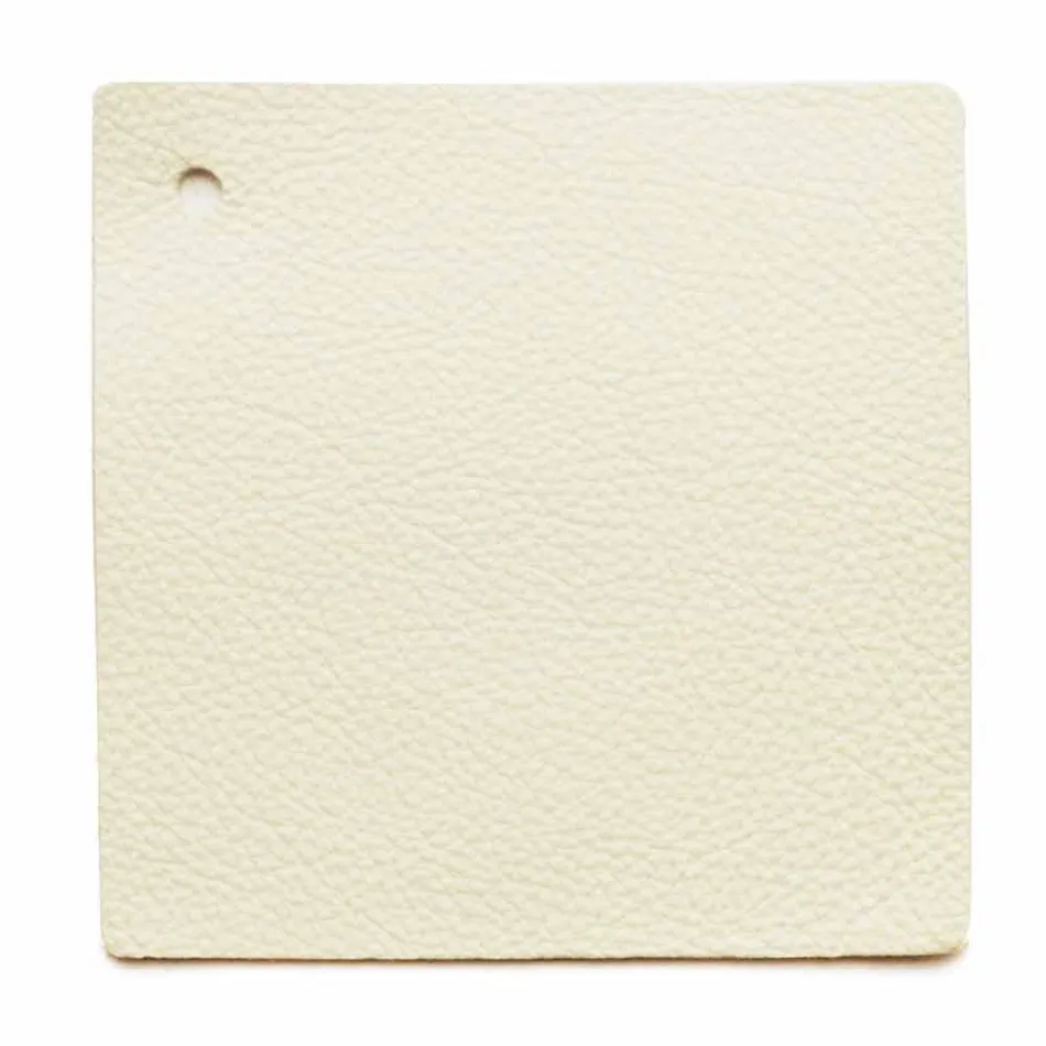 Design-Doppelbett mit lederbezogenem Kopfteil Menardo Viadurini