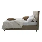 Luxuriöses gepolstertes Doppelbett mit Aufbewahrungsbox, hergestellt in Italien – zerrissen Viadurini