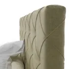 Luxuriöses gepolstertes Doppelbett mit Aufbewahrungsbox, hergestellt in Italien – zerrissen Viadurini