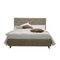Gepolstertes Luxus-Doppelbett mit Aufbewahrungsbox Made in Italy - Zerrissen