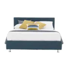 Luxuriöses Doppelbett aus Öko-Leder oder Stoff mit Box, hergestellt in Italien – Nuvola Viadurini