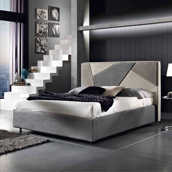Doppelbett, gepolstert, mit aufbewahrungsbox 160x190/200cm mia