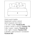 Gepolstertes Doppelbett mit Stoffaufbewahrung – Belle Viadurini