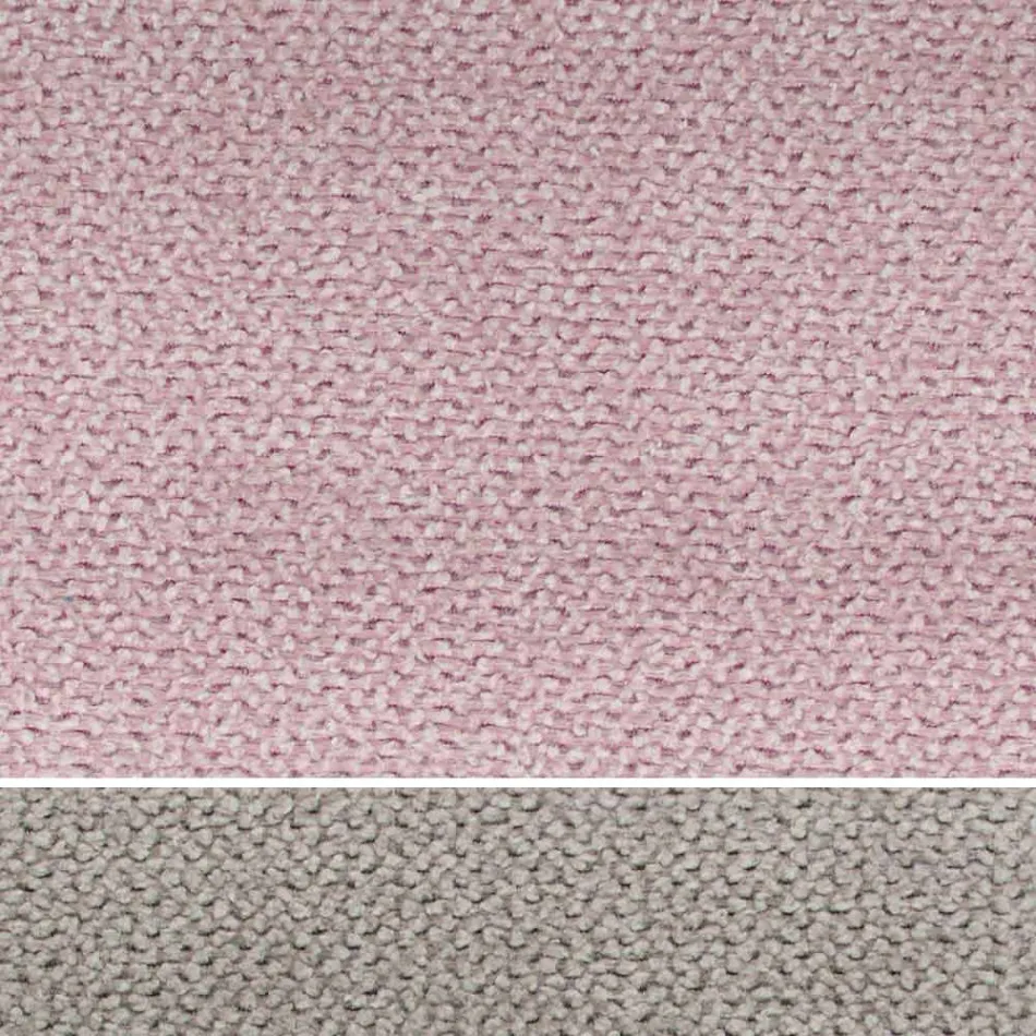 Doppelbett mit Stoff- oder Kunstlederbezug, hergestellt in Italien – Elettro Viadurini