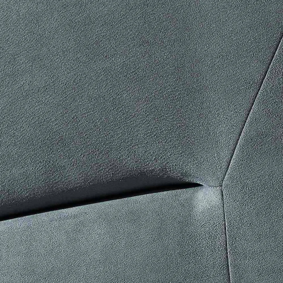 Modernes gepolstertes Doppelbett mit Sonnenbox 160x190 / 200cm Viadurini