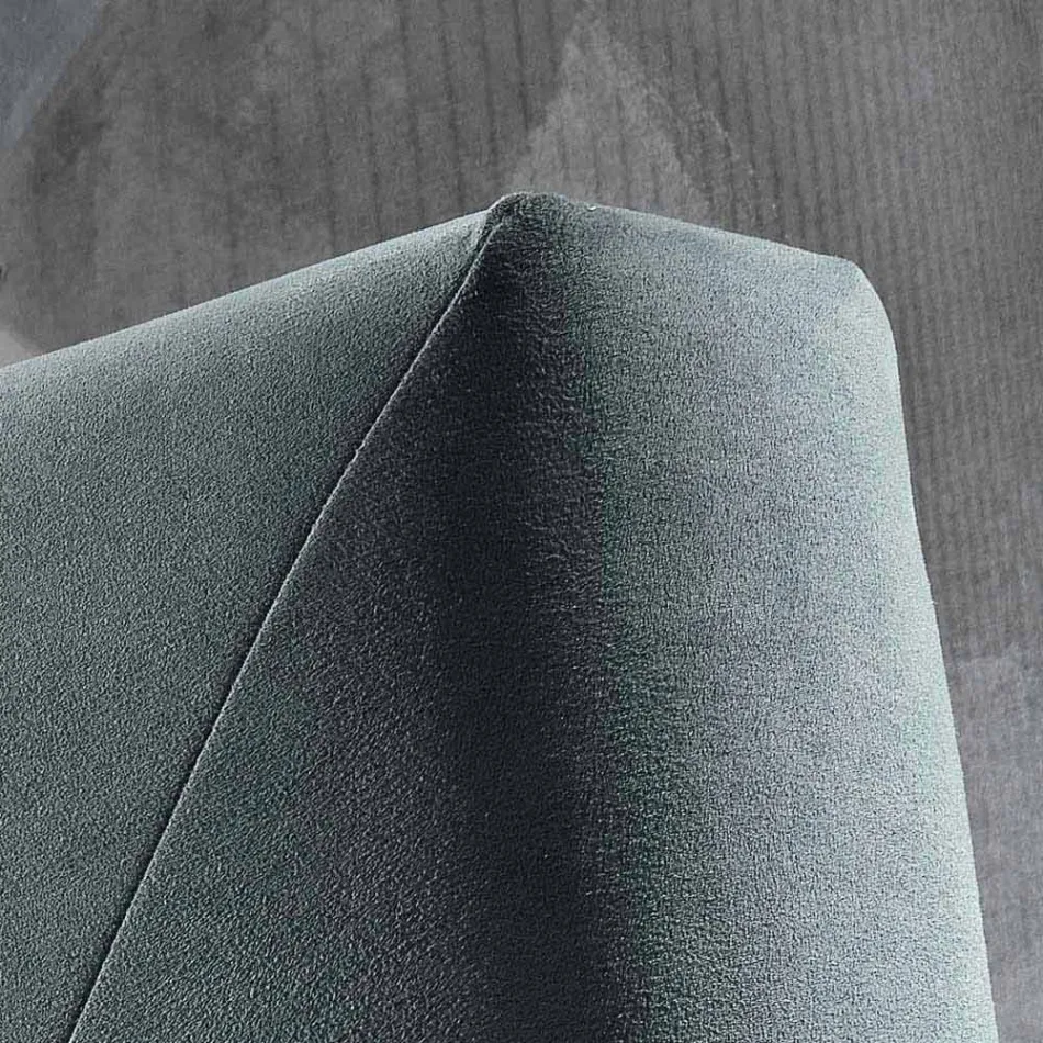 Modernes gepolstertes Doppelbett mit Sonnenbox 160x190 / 200cm Viadurini