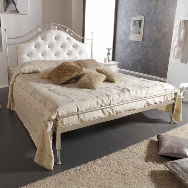 Doppelbett gepolstert handgefertigt 160x190 cm aus eisen gracie