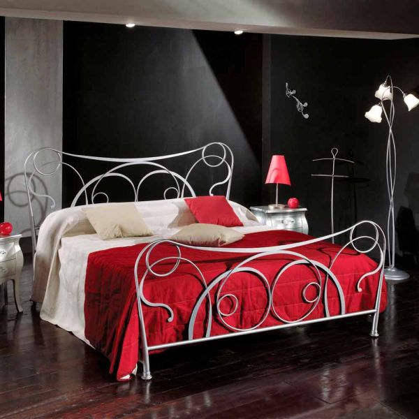 Doppelbett 160x190 cm aus eisen handgefertigt made in italy zoe