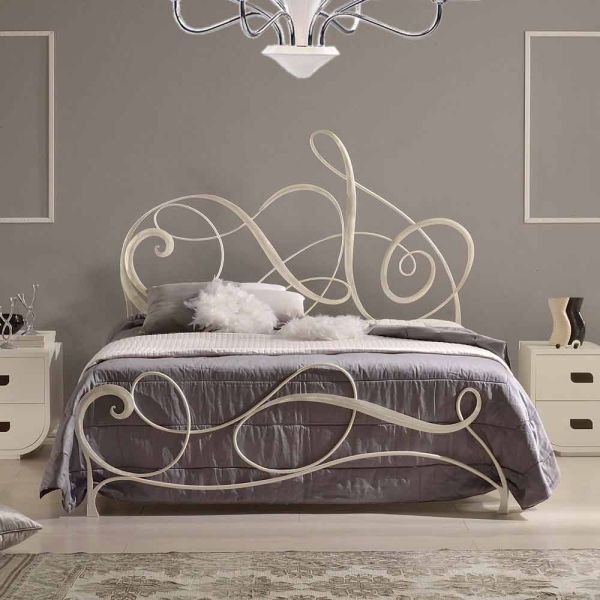 Schmiedeeisen doppelbett dekoration 160x190 cm atena made in italy