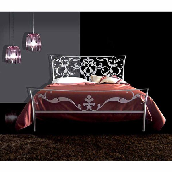 Doppelbett aus schmiedeeisen mimosa